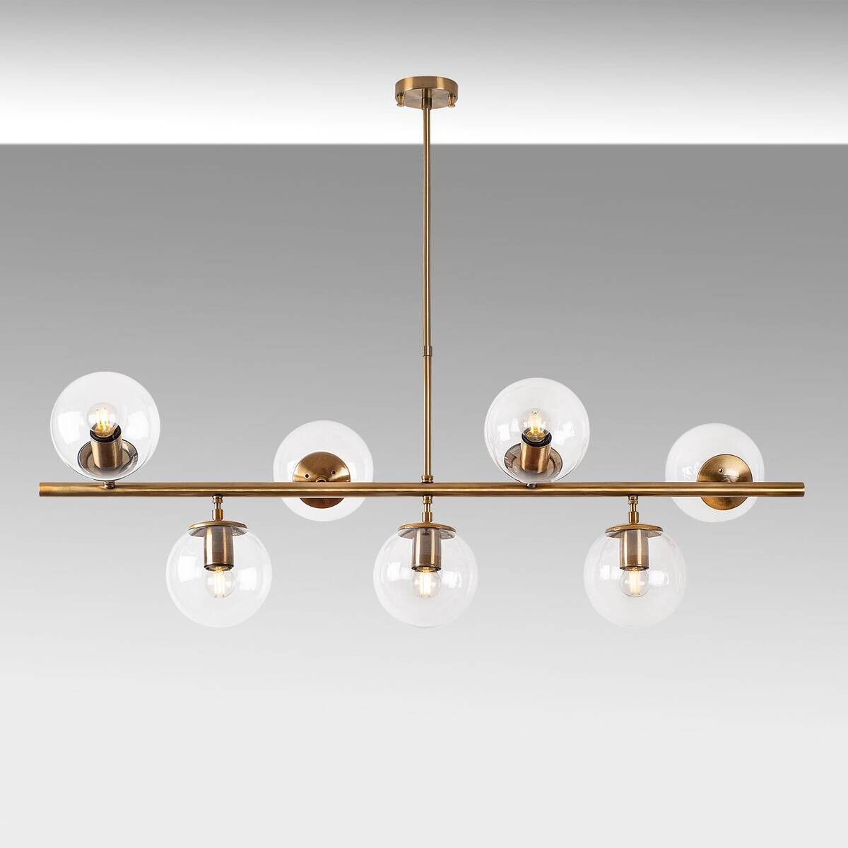 Opviq Deckenleuchte Fazli-10540 Metall B/H/T/L: ca. 113x85x40x113 cm E14 7 Brennstellen