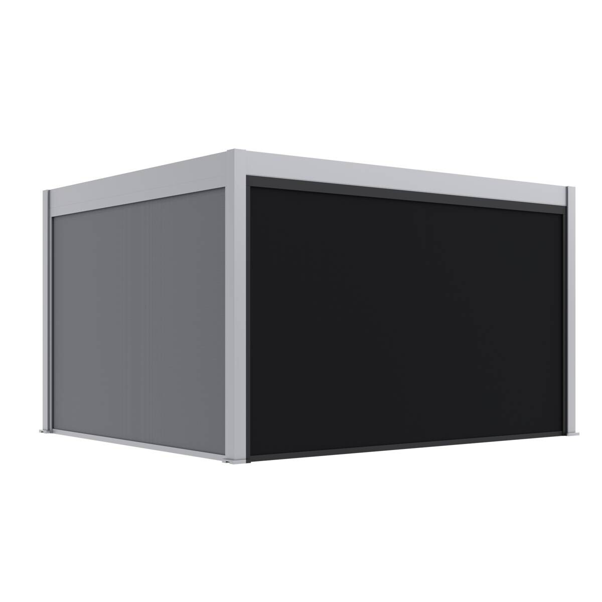 Paragon Outdoor Seitenteil für Pergola Grand Tuscan grau Aluminium B/H: ca. 403x237 cm