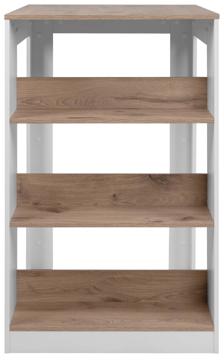 Bartisch Tampa weiß Eiche Nachbildung MDF B/H/T: ca. 92x106x67 cm