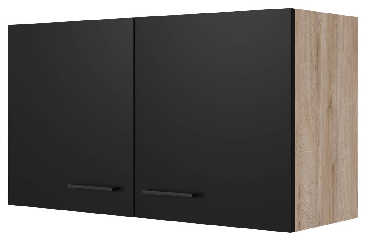 Hängeschrank Capri schwarz matt B/H/T: ca. 100x54,8x32 cm