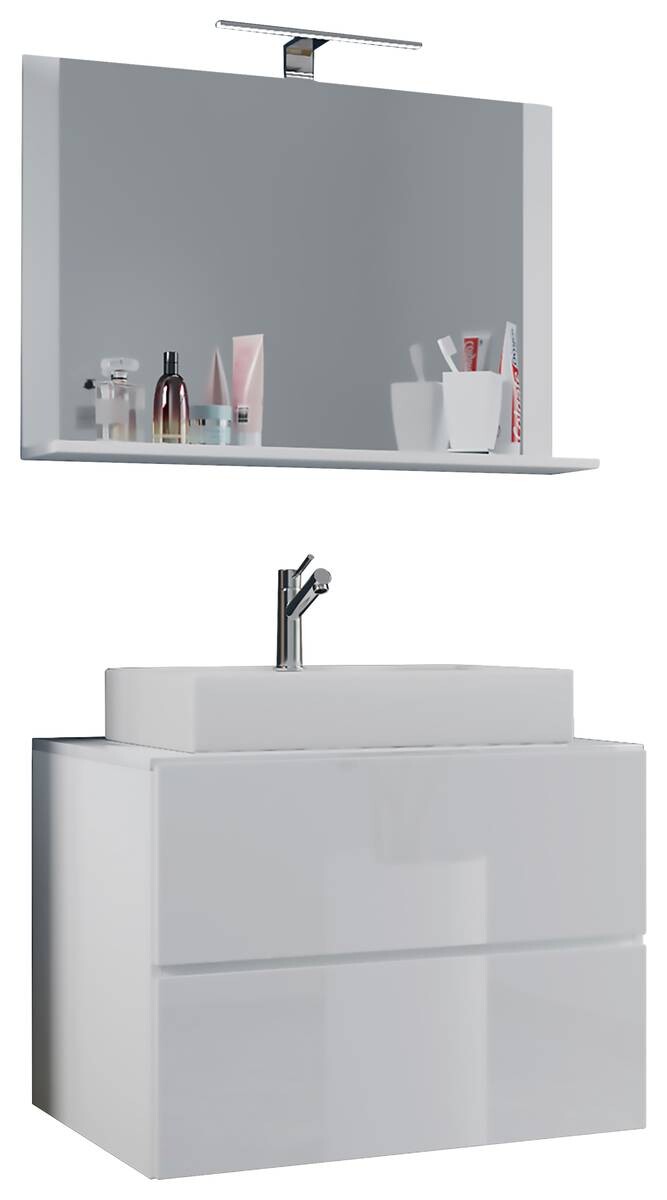 Waschplatz 3tlg-Lendas weiß weiß B/H/T: ca. 80x52x52 cm