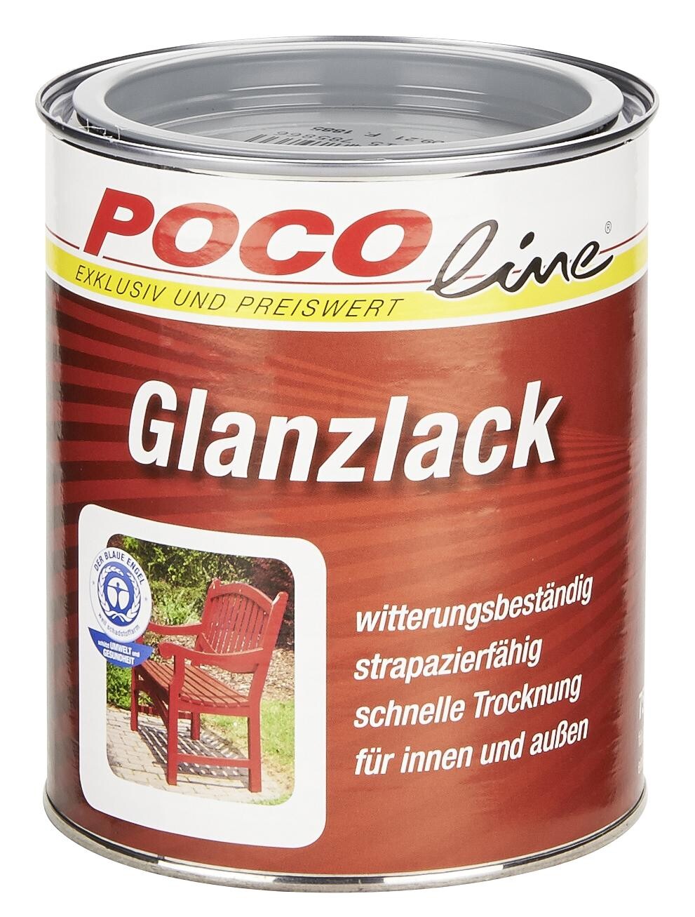 POCOline Acyl Buntlack Silbergrau glänzend ca. 0,75 l