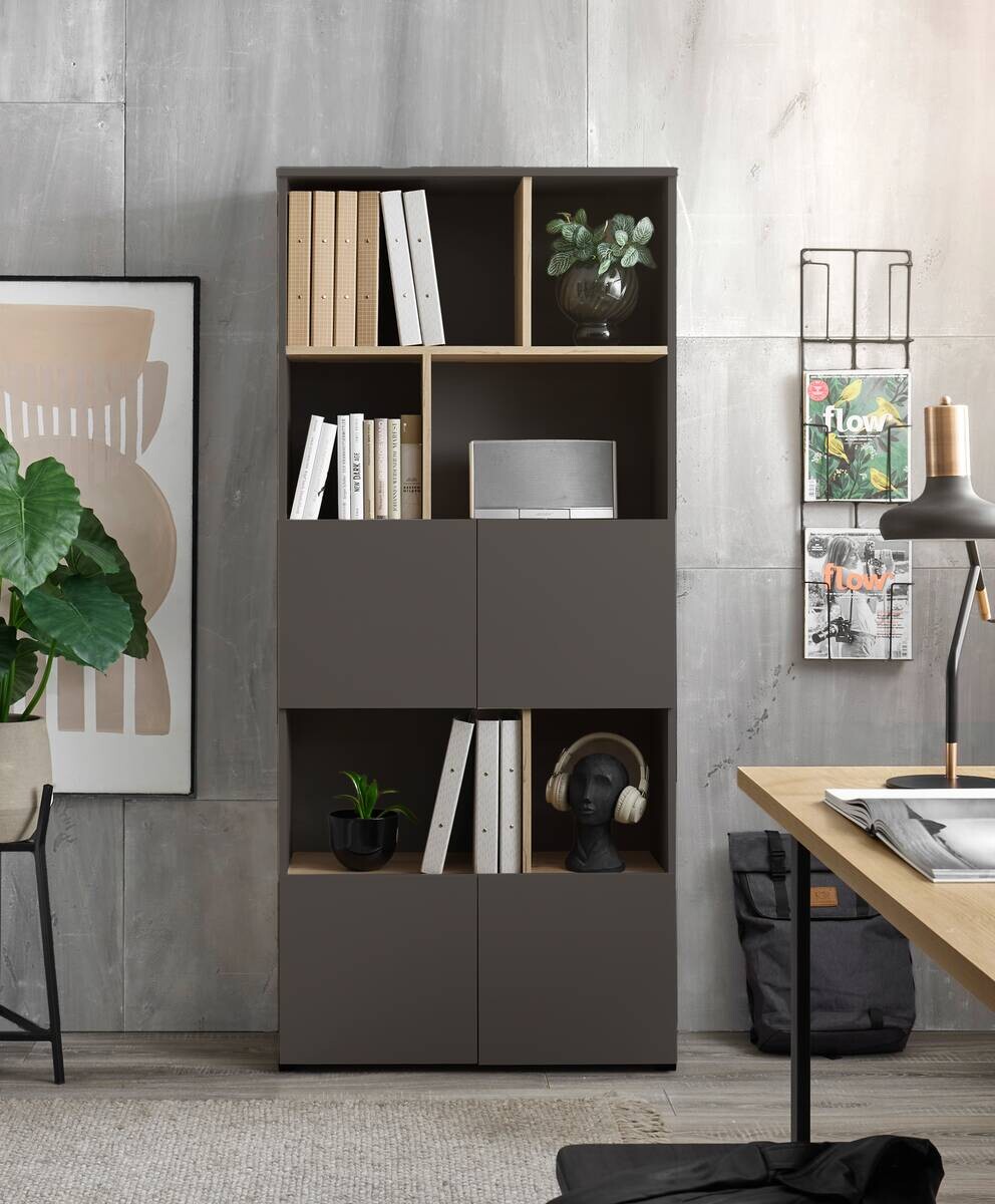 Regal Savanna anthrazit B/H/T: ca. 80x180x35 cm