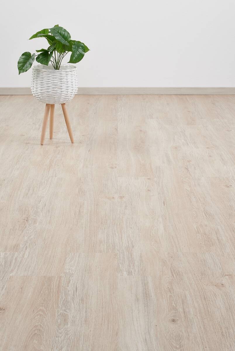 Click-Vinylboden Diele hell ca. 2,17 m² im Paket B/L: ca. 17,78x121,92 cm pro Paket