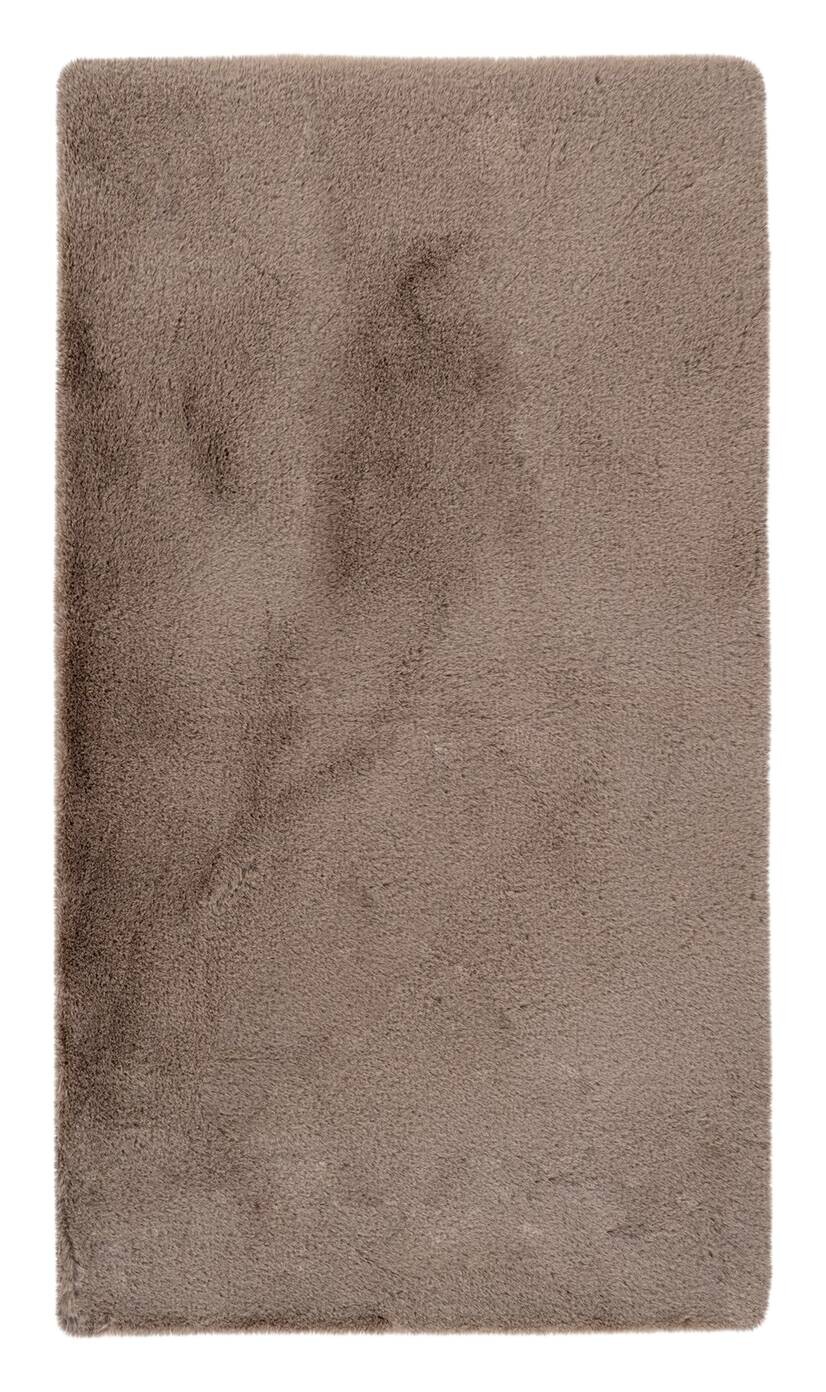 Kayoom Kurzflorteppich Badematte Rabbit Light 225 sand B/H/L: ca. 50x2,4x90 cm