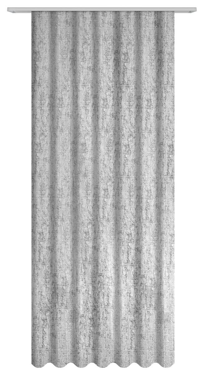 Dekovorhang Eden silber 100% Polyester B/L: ca. 135x245 cm