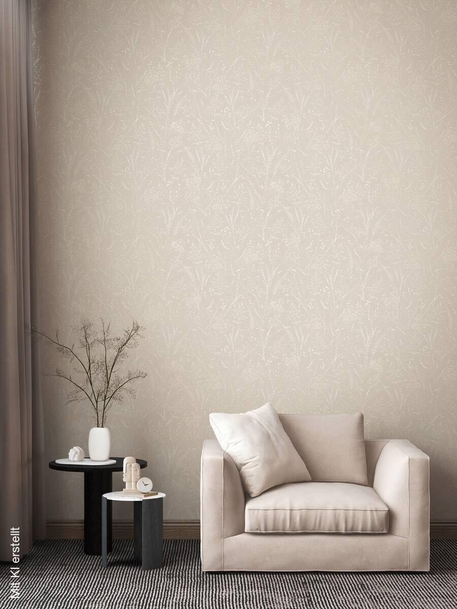 A.S.Creation Vliestapete beige weiß B/H/D: ca. 53x1005x9,2 cm