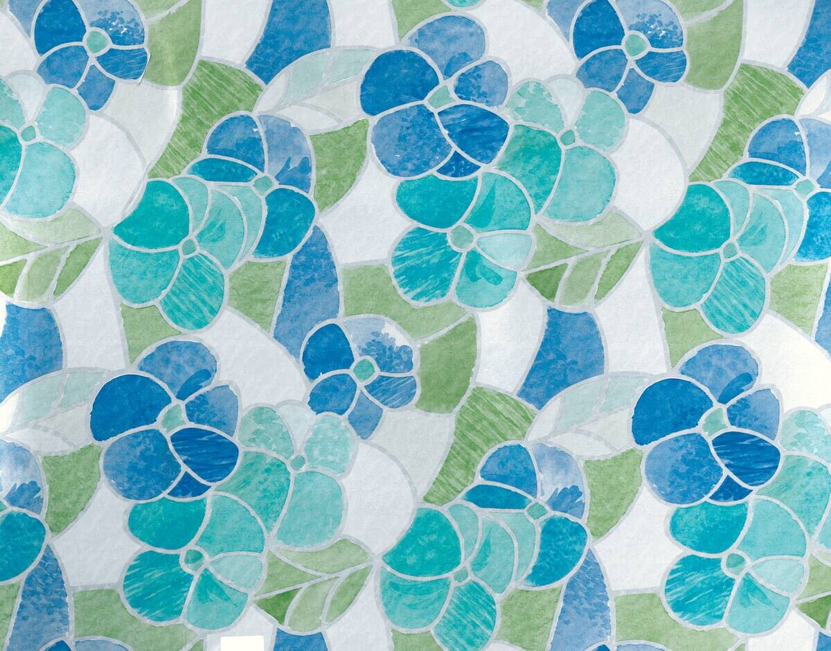 d-c-fix Dekofolie Ornamentglas blau türkis B/L: ca. 45x200 cm