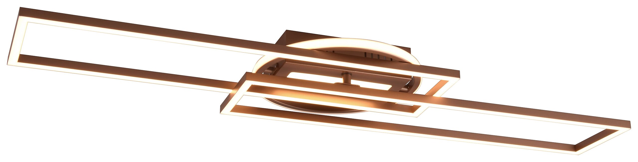 LED-Deckenleuchte kaffee Metall B/H/L: ca. 8,5x24,5x90,5 cm