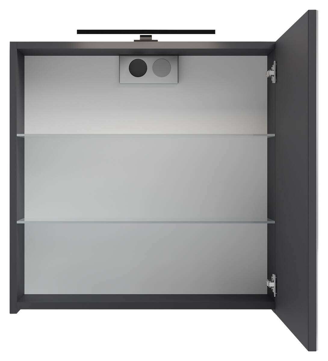 Spiegelschrank SPREE anthrazit B/H/T: ca. 60x60x15 cm