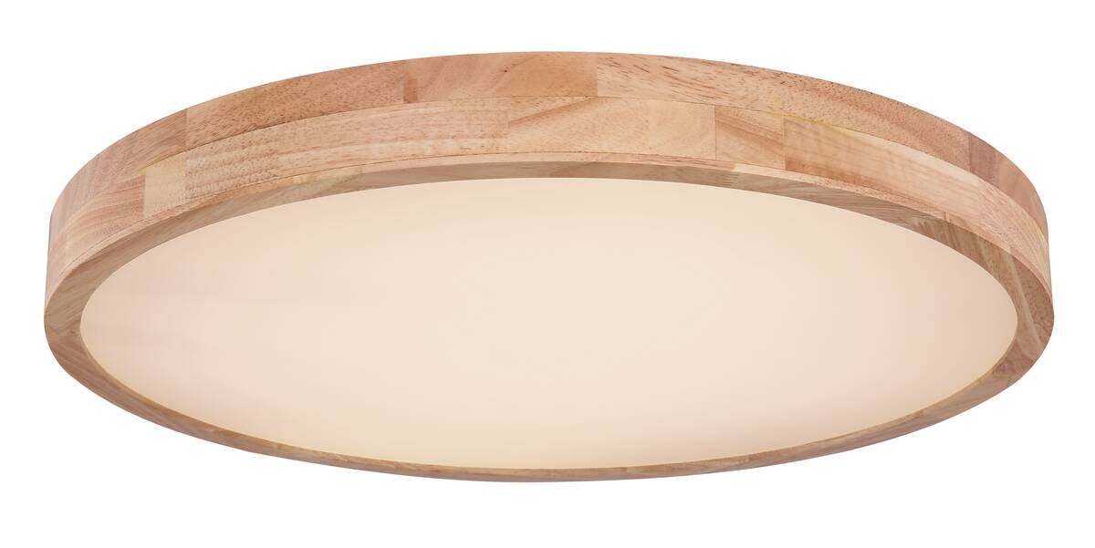 GLOBO Deckenleuchte Rainer braun Holz Metall H/D: ca. 11x60 cm 1 Brennstellen