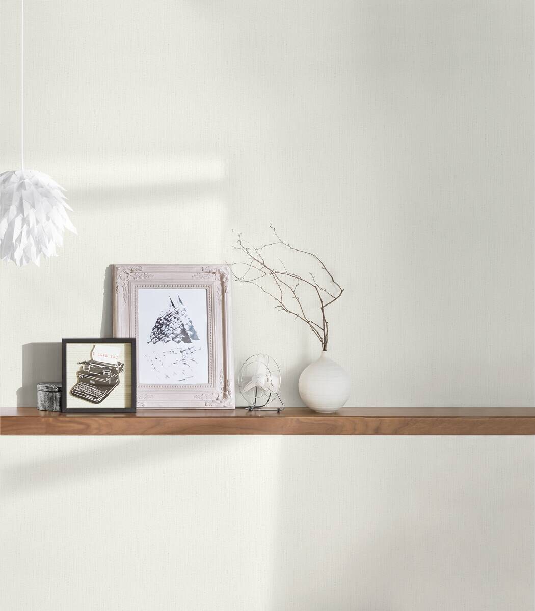 A.S.Creation Vliestapete weiß B/H/D: ca. 53x1500x12 cm