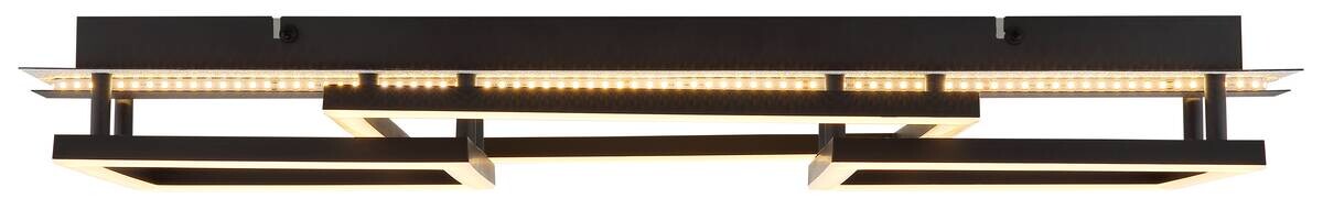 GLOBO LED-Deckenleuchte schwarz Metall Kunststoff B/H/L: ca. 33x9x70 cm 1 Brennstellen