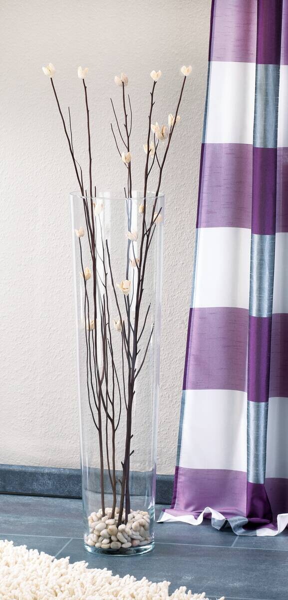 Vase klar Glas B/H/L: ca. 19x70x19 cm