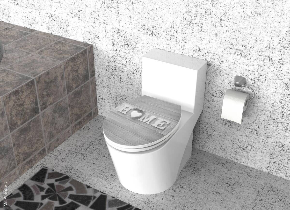 POCOline WC-Sitz Home grau Duroplast