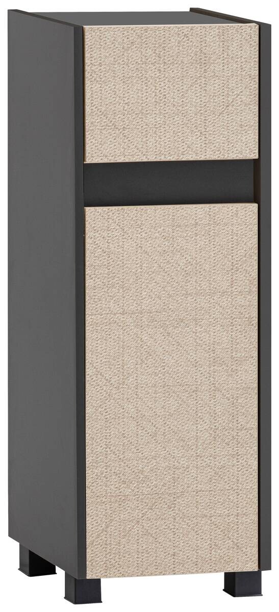 Unterschrank Sander anthrazit Eiche Nachbildung B/H/T: ca. 30,2x84,8x33 cm