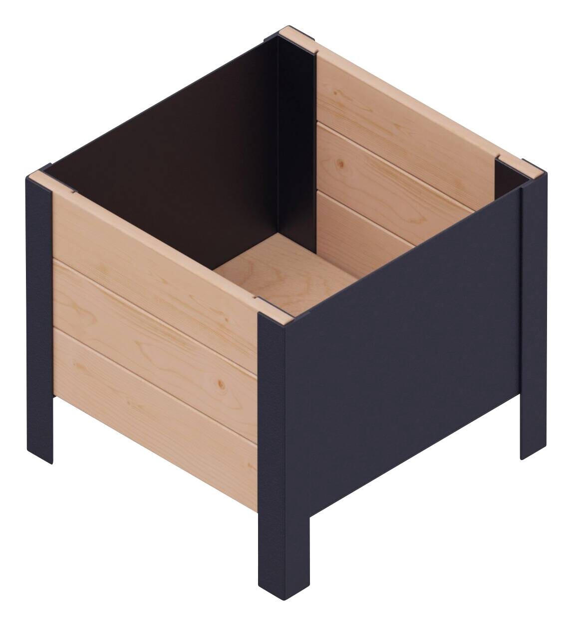 UPYARD Hochbeet MODERN braun Holz B/H/L: ca. 36x32x36 cm