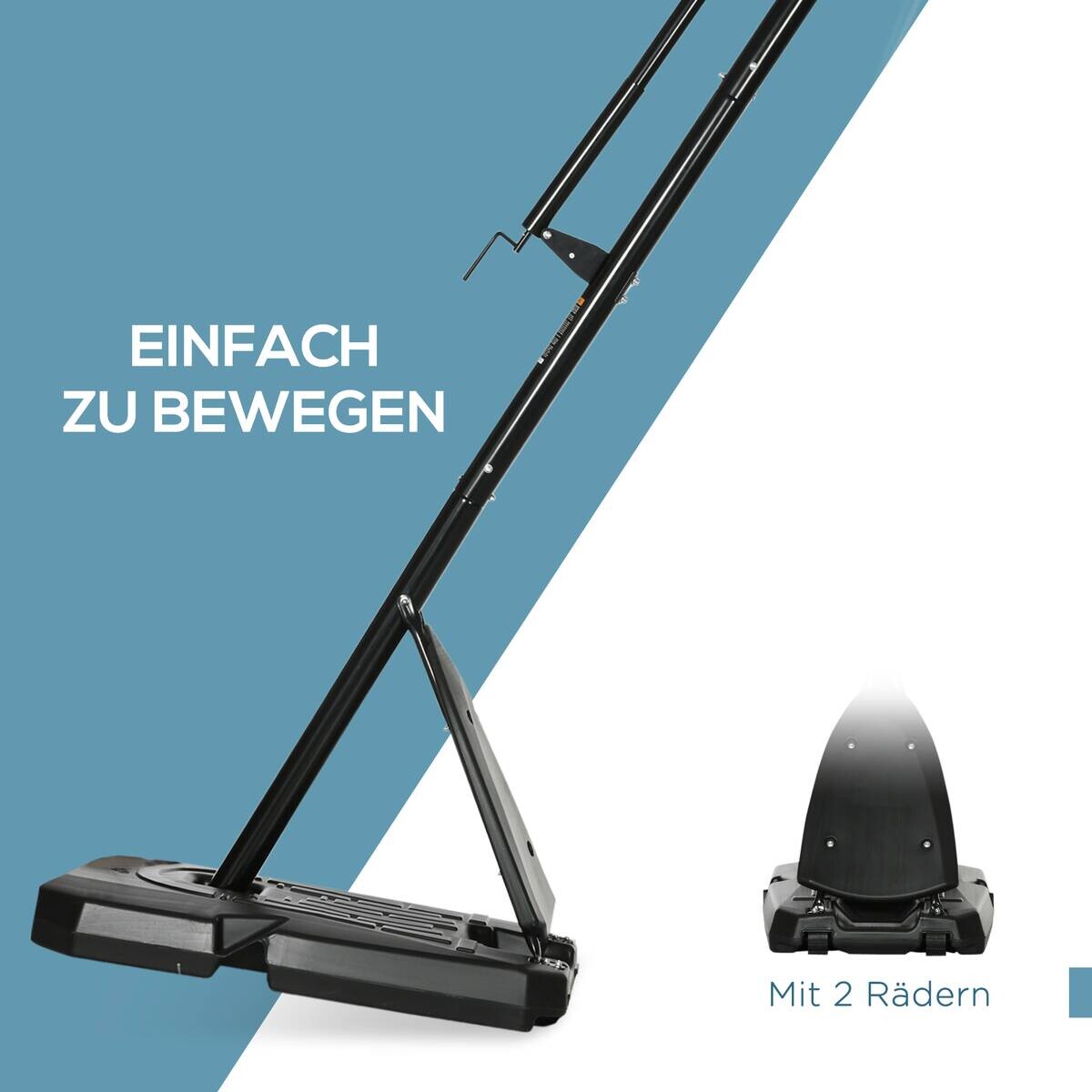 SPORTNOW Basketballkorb schwarz B/H/L: ca. 70,5x111x350 cm