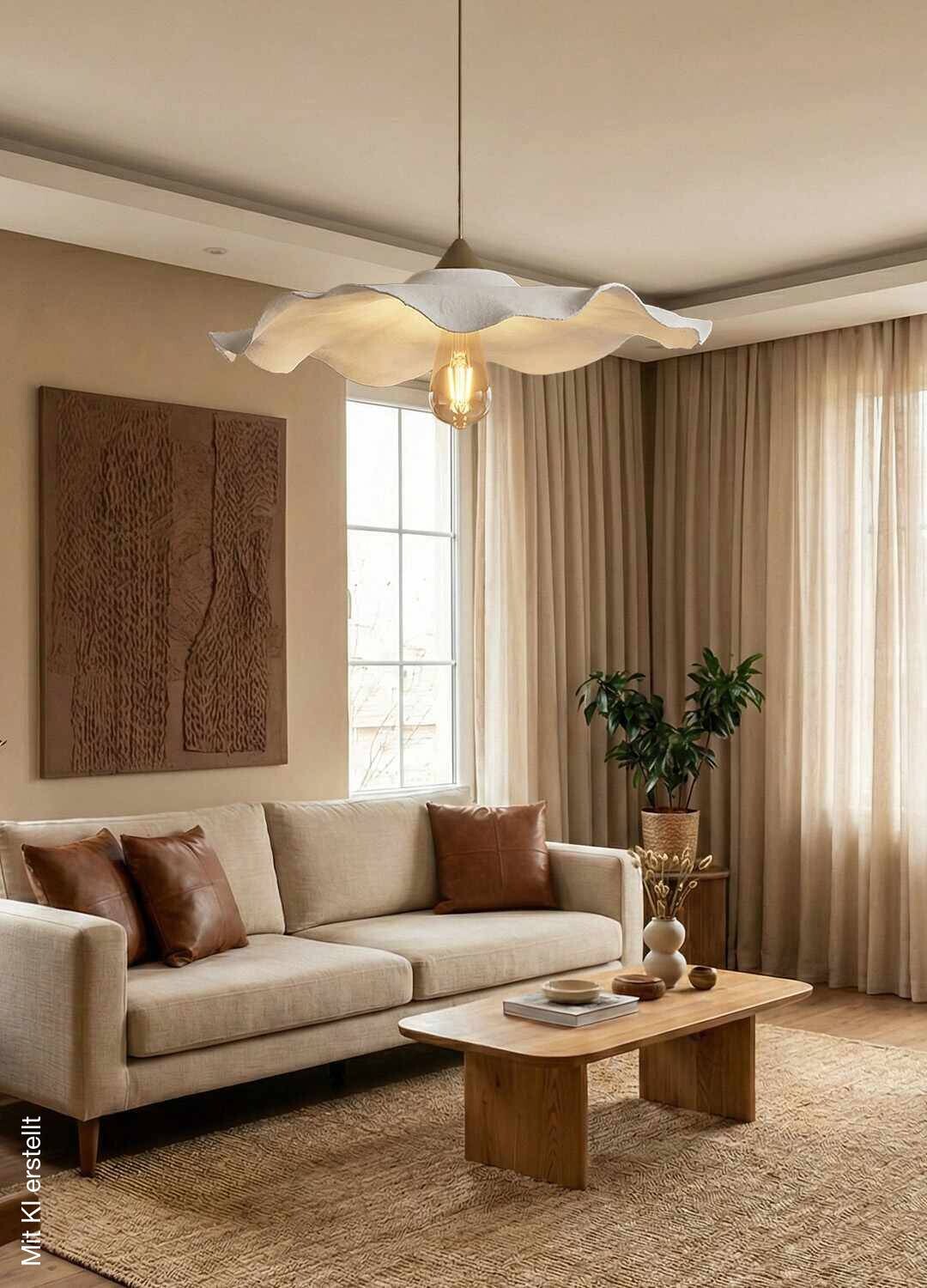 Opviq Pendelleuchte weiß Kunststoff B/H/T/L/D: ca. 58x75x58x58x58 cm E27 1 Brennstellen