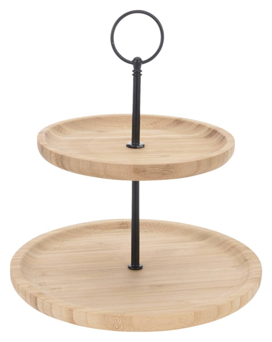 Etagere natur Bambus B/H/T: ca. 21x16,5x21 cm