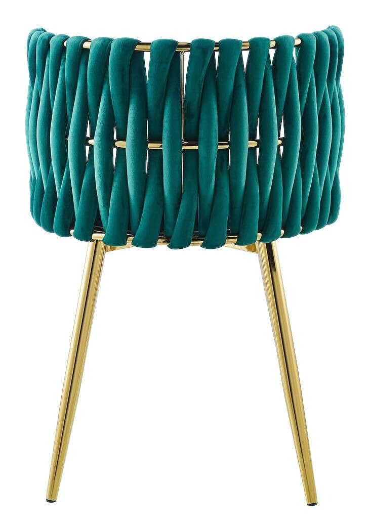 Stuhl Milla 100 2er-Set grün Microfaser B/H/T: ca. 57x80x53 cm