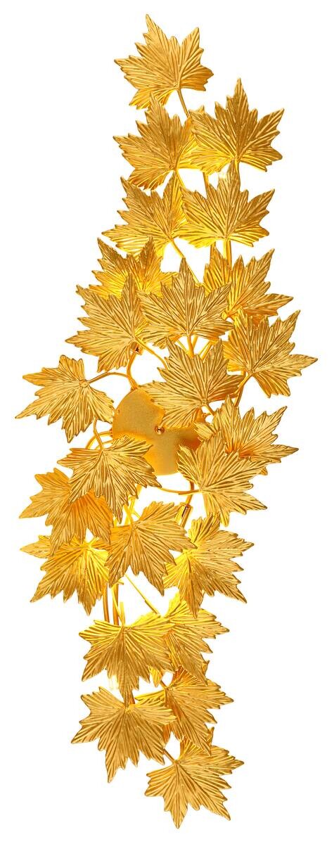 GLOBO LED-Deckenleuchte NADURE gold Metall B/H/T: ca. 45x12x12 cm 6 Brennstellen