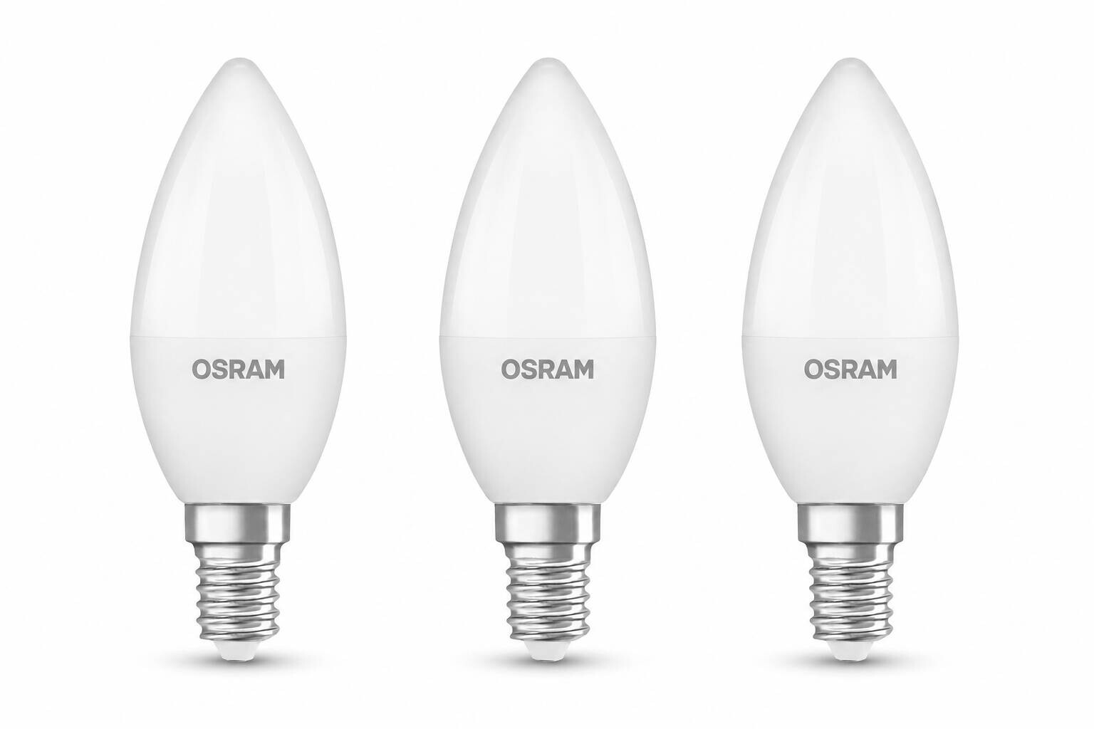 OSRAM LED-Leuchtmittel Minikerzenlampe BASE Classic B AC56448 3er Pack E14