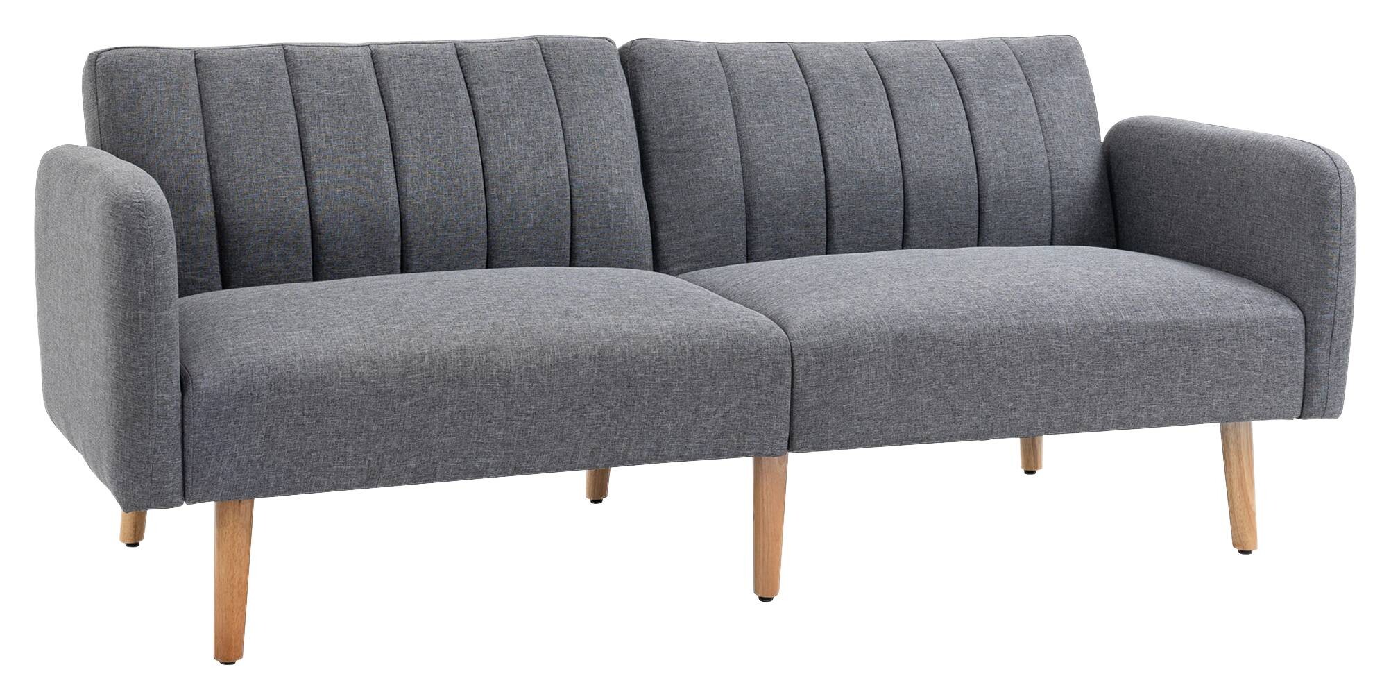 HOMCOM Schlafsofa 839-214GY grau B/H/T: ca. 173x73x75 cm