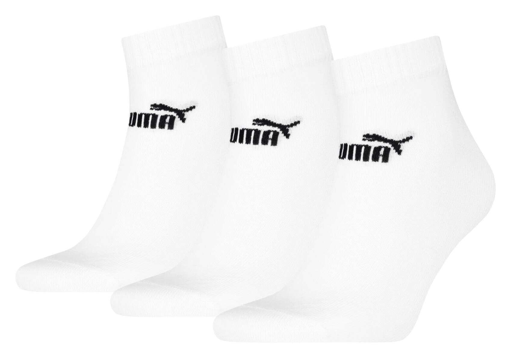 Puma Damen & Herren-Socken Puma weiß 3 Packstücke Größe 35-38