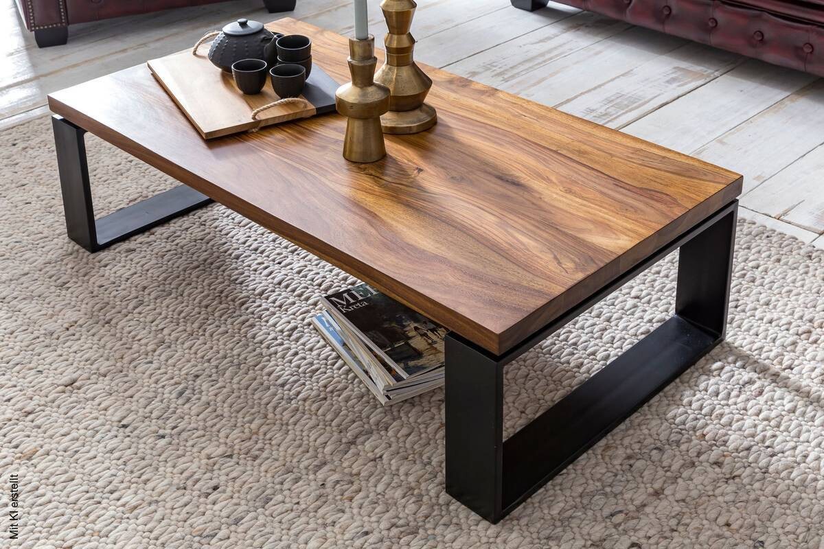Couchtisch braun B/H/T: ca. 115x35x60 cm