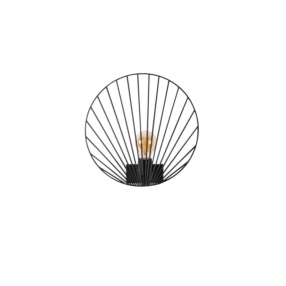 Opviq Wandleuchte Byisoo schwarz Metall B/H/T/L/D: ca. 12x30x12x30x30 cm E27 1 Brennstellen