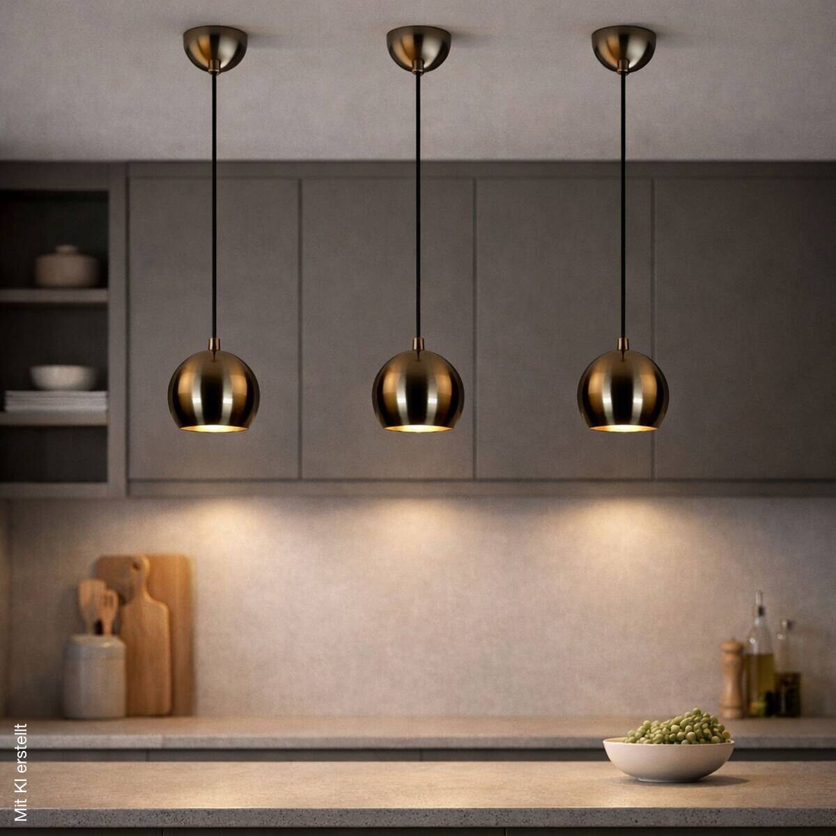 Opviq Pendelleuchte bronze B/H/T: ca. 15x111x15 cm E27 1 Brennstellen