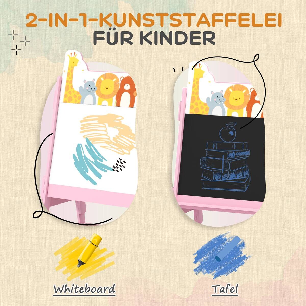 AIYAPLAY Kindertafel B/H/L: ca. 49x113x53,5 cm