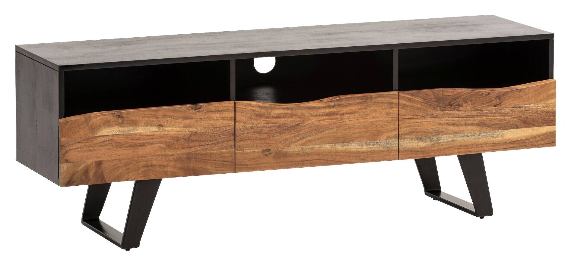 Lowboard schwarz lackiert B/H/T: ca. 140x50x40 cm