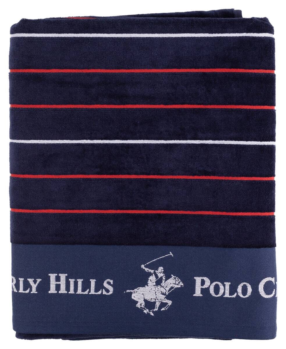 POLO CLUB Strandtuch POLO CLUB rot Baumwolle B/L: ca. 90x160 cm