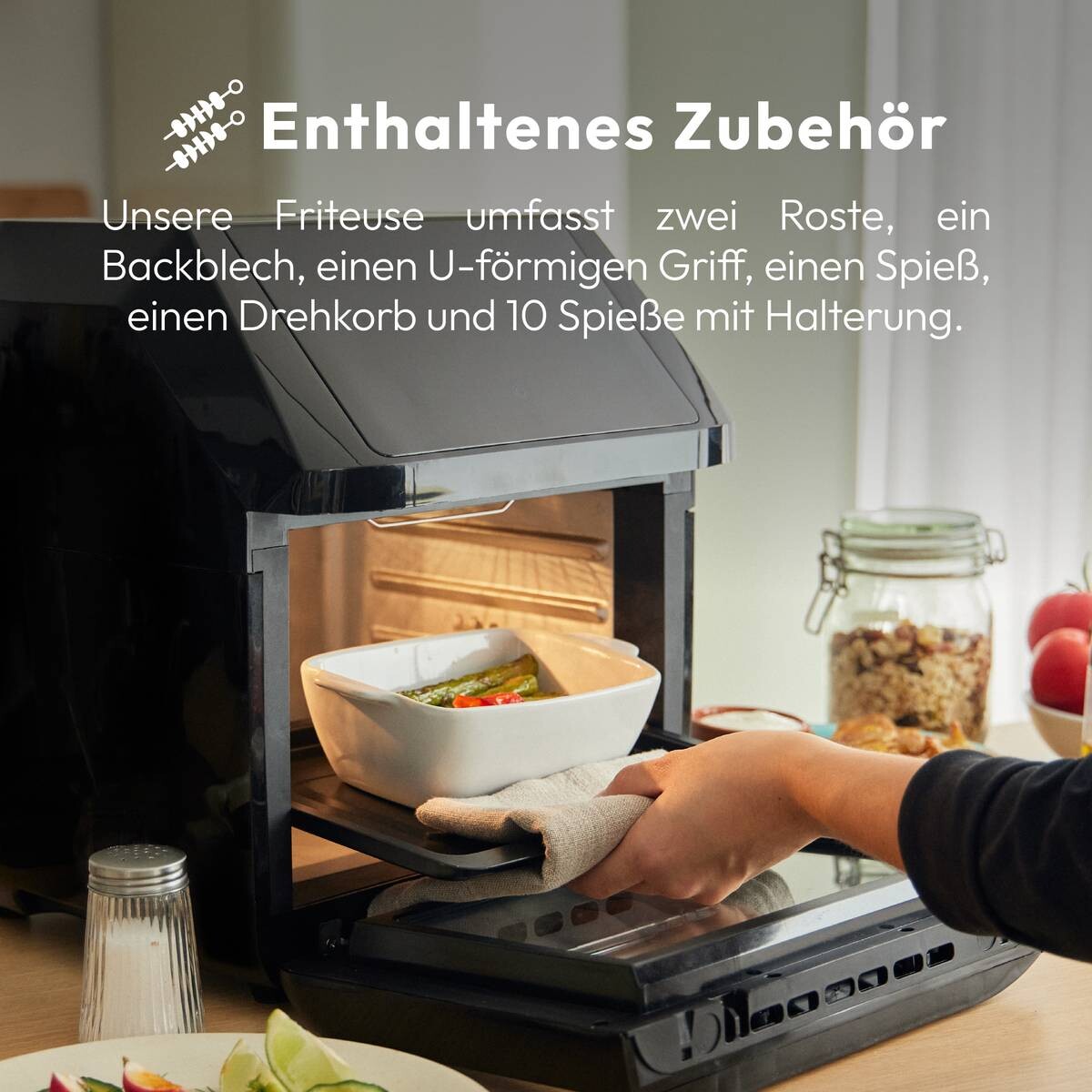 MASTERPRO Heißluftfritteuse BGMP-9310 Rocket schwarz Kunststoff B/H/T: ca. 37,5x43x37,5 cm ca. 11 l