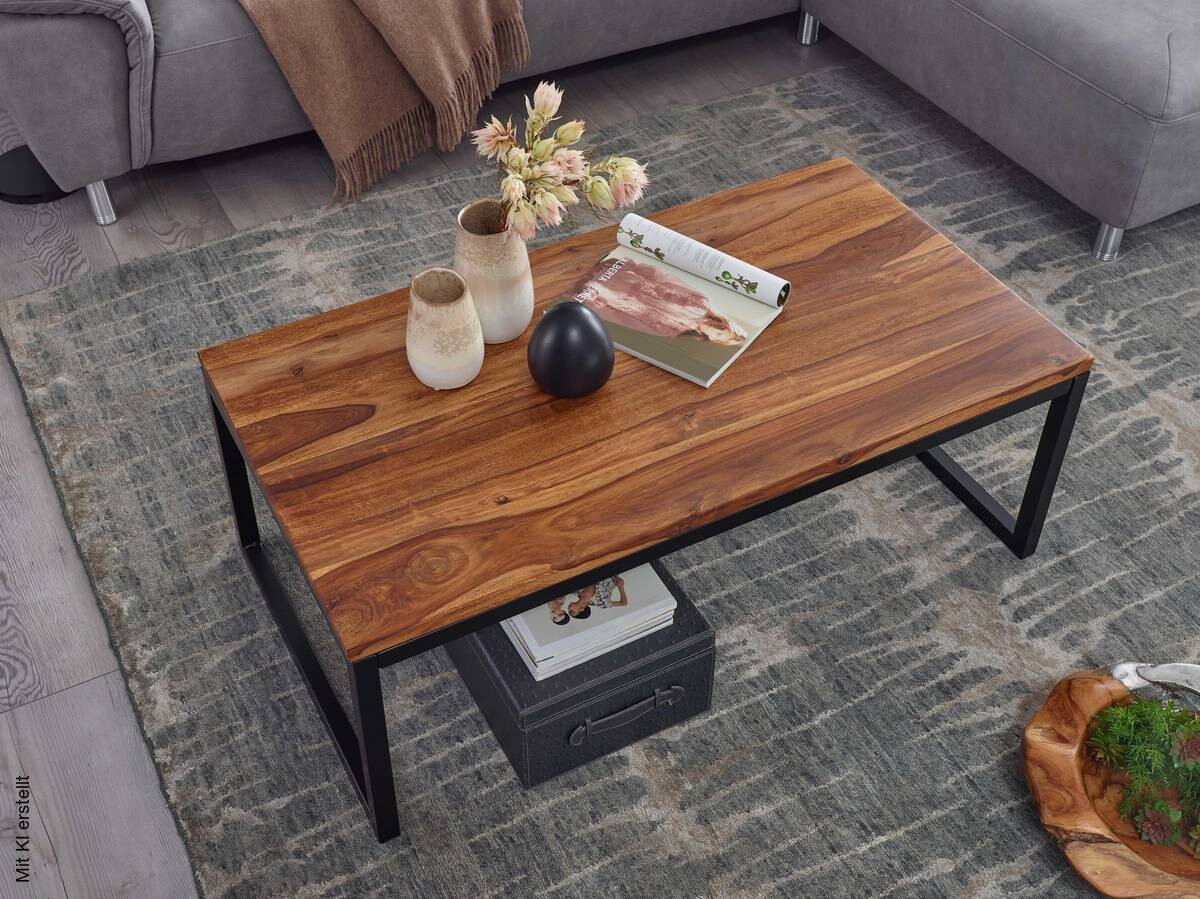 Couchtisch braun B/H/T: ca. 60x40x110 cm