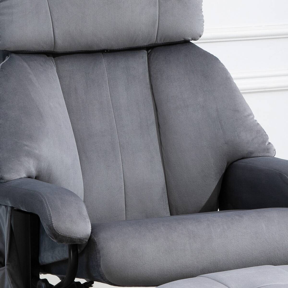 HOMCOM Massagestuhl grau B/H/L: ca. 80x76x102 cm
