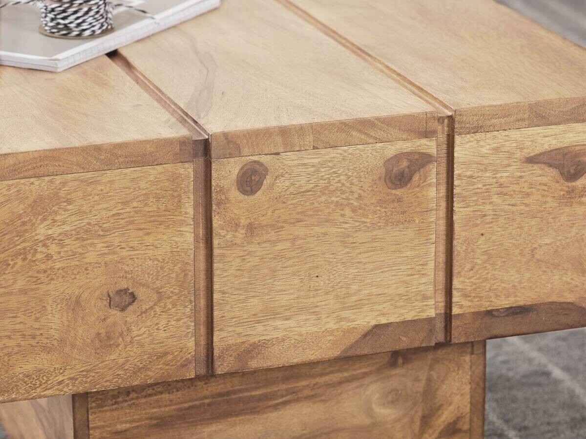 Beistelltisch natur Akazie B/H/T: ca. 44x30x44 cm