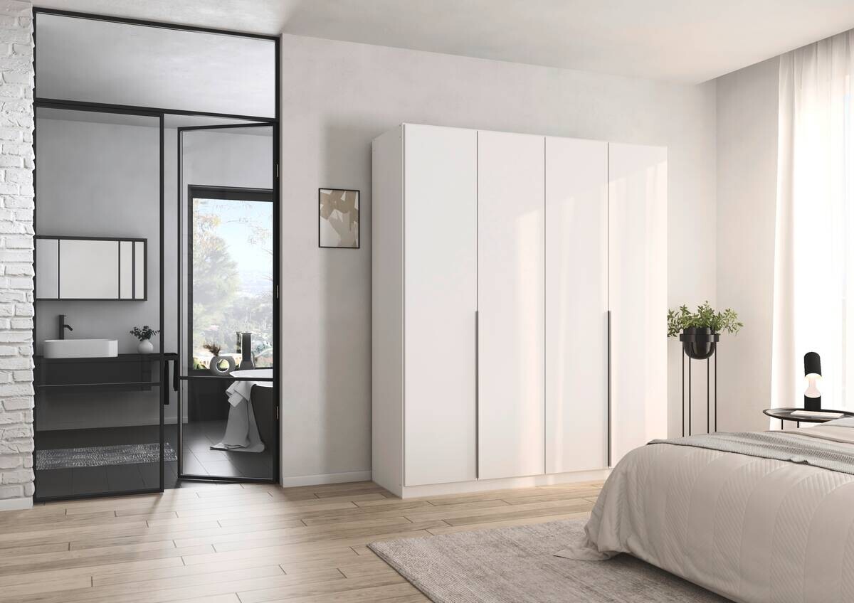 Kleiderschrank Alabama Alpinweiß B/H/T: ca. 181x210x54 cm