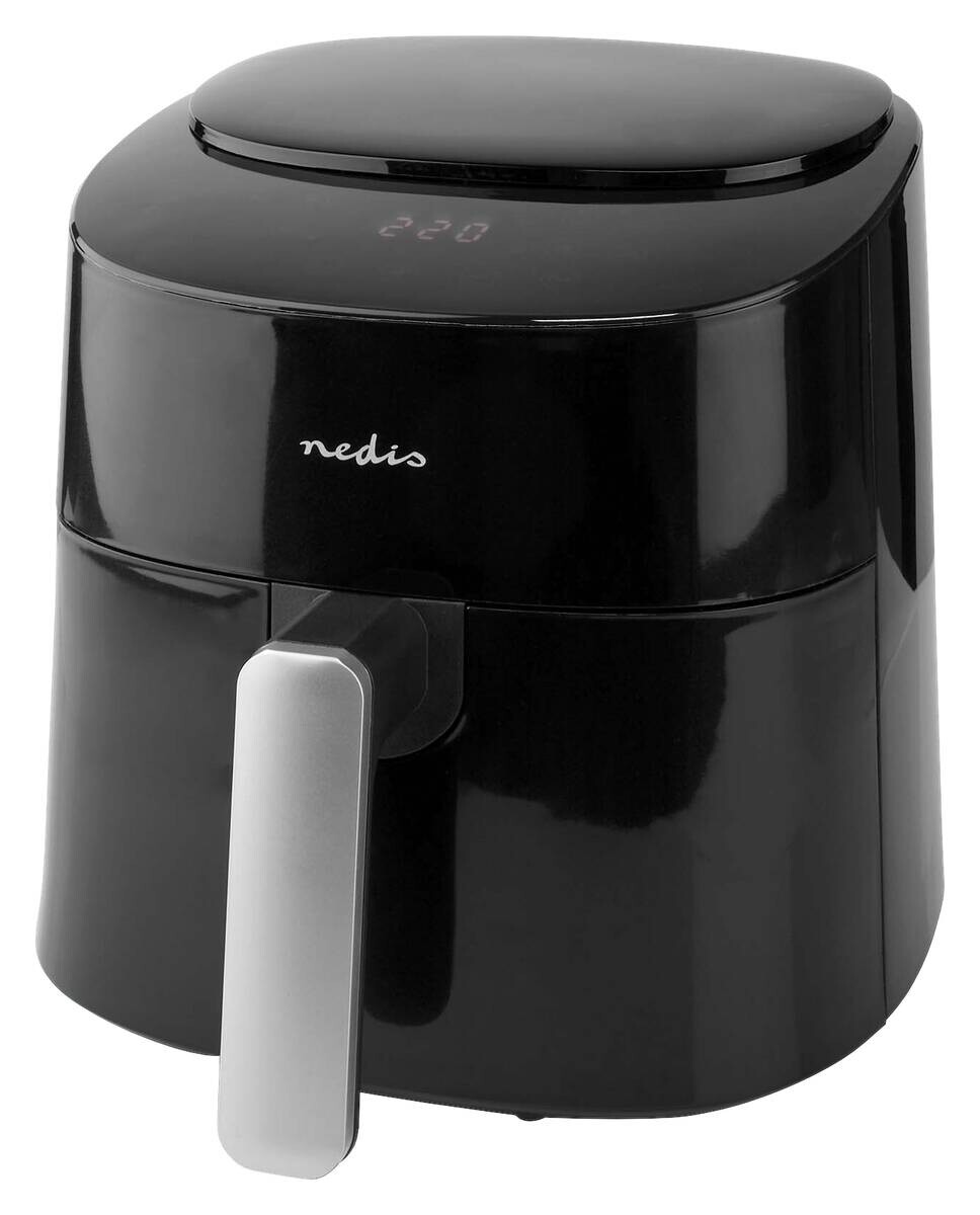 Nedis Heißluftfritteuse KAAF160BK schwarz Polypropylen B/H/L: ca. 26x27x33 cm ca. 4,2 l