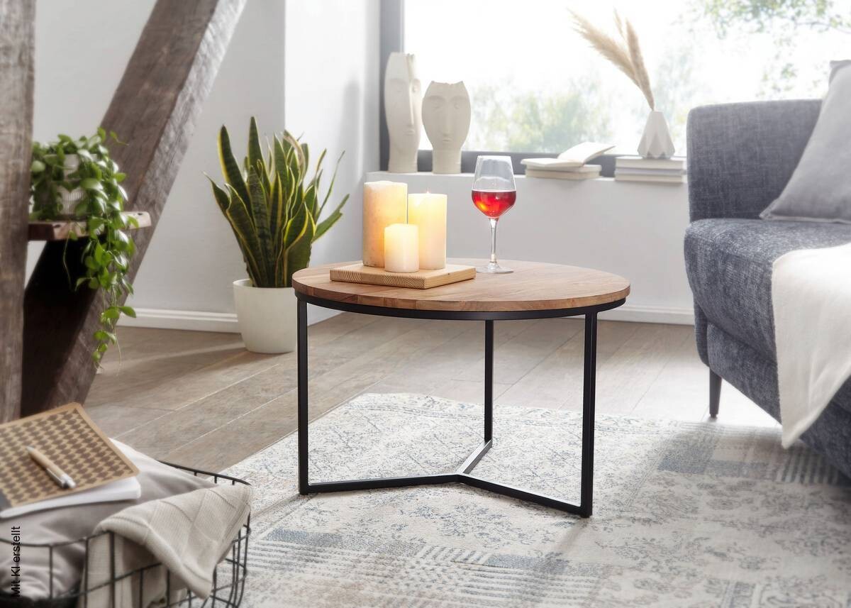 Couchtisch braun B/H/T: ca. 60x38x60 cm