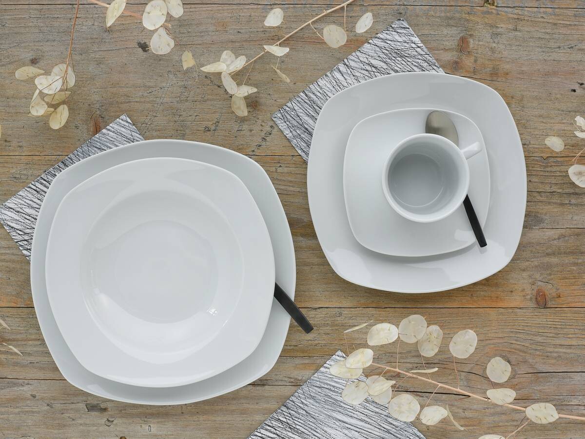CreaTable Kombiservice Amelie weiß Porzellan 30 tlg.