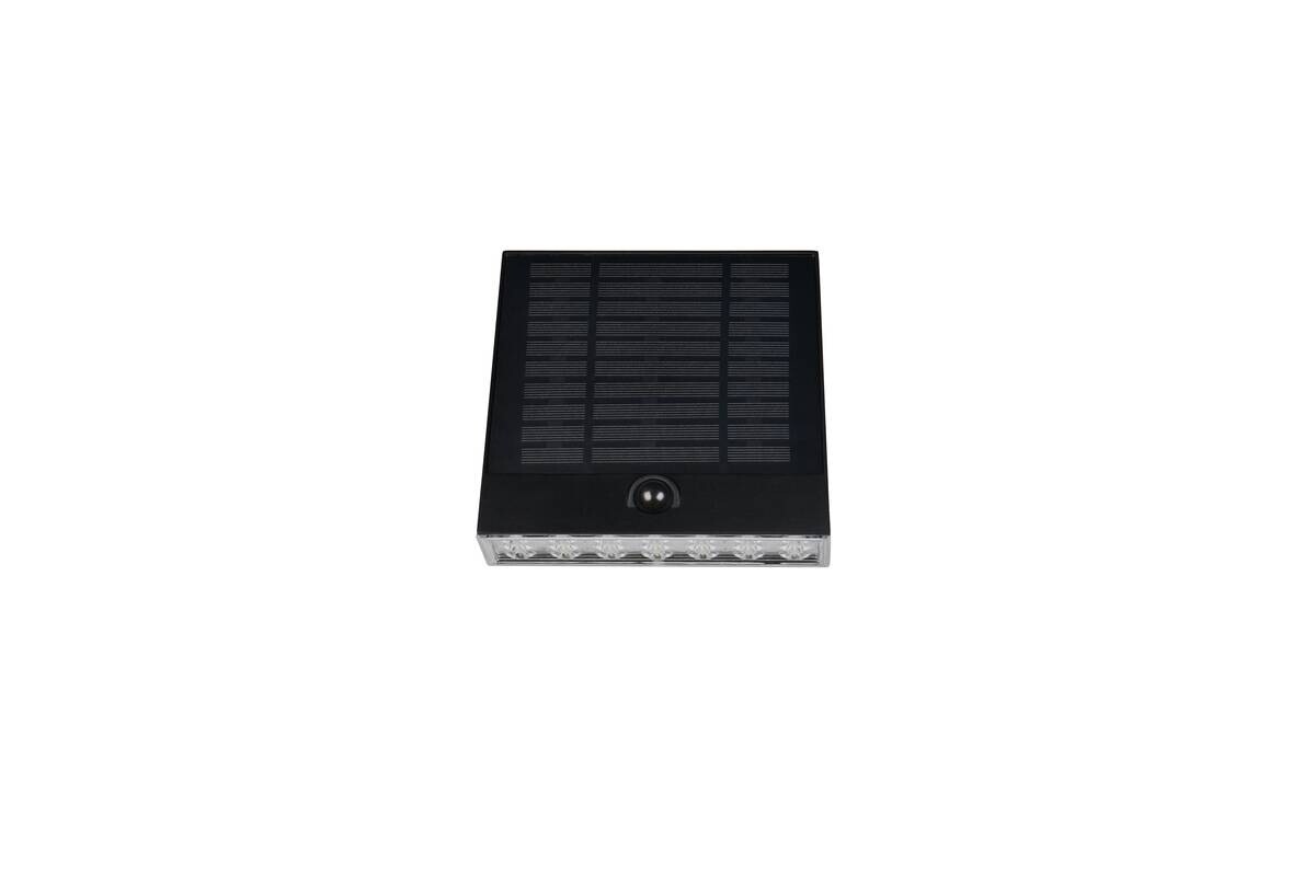Solar-Wandleuchte schwarz B/H: ca. 16x15 cm