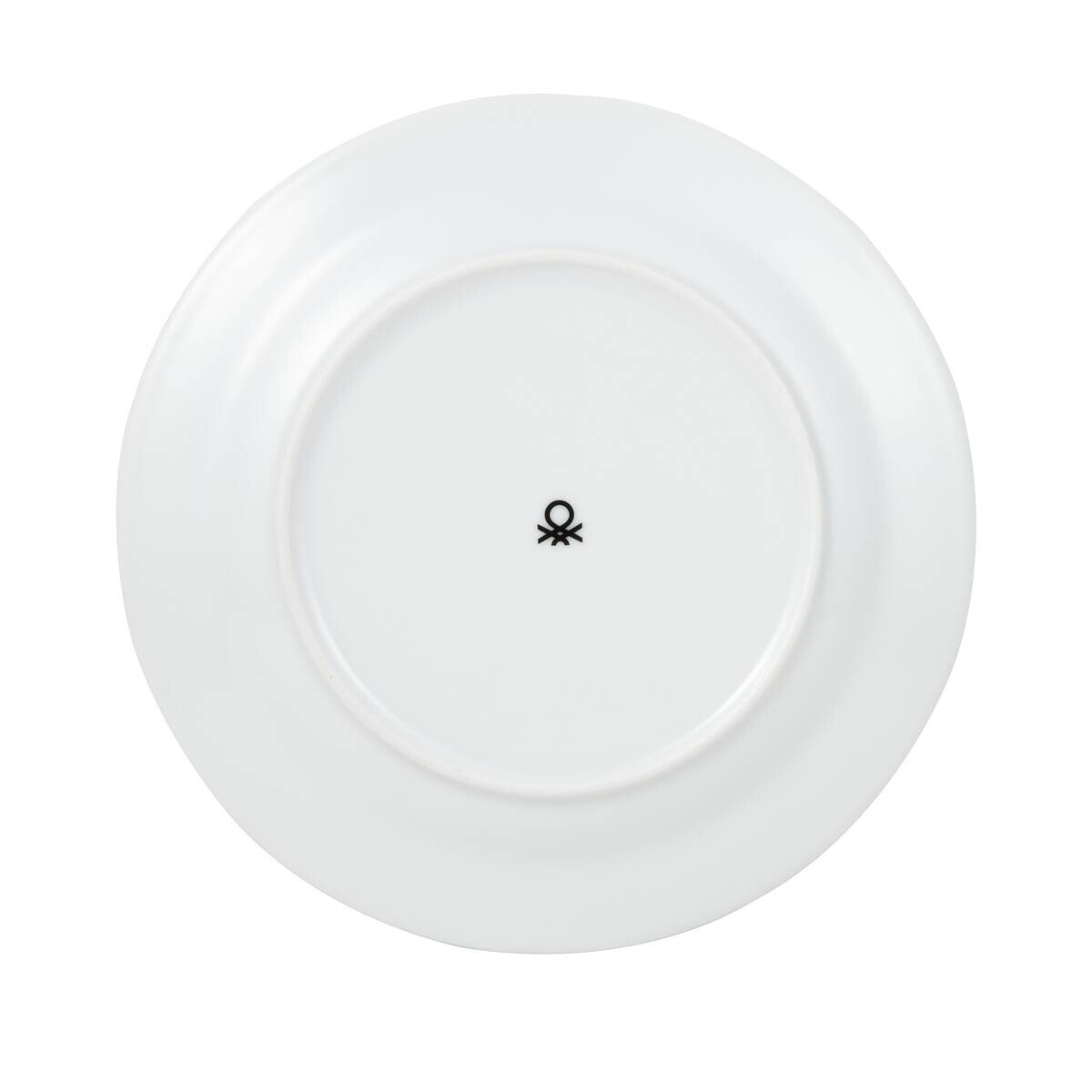 BENETTON Dessertteller Fruits weiß Porzellan D: ca. 20 cm