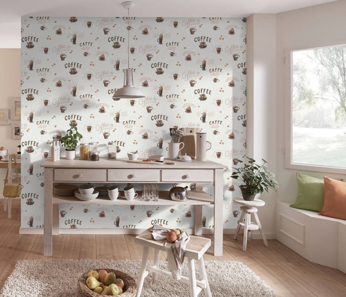 Erismann Vliestapete Coffee creme B/L: ca. 53x1005 cm