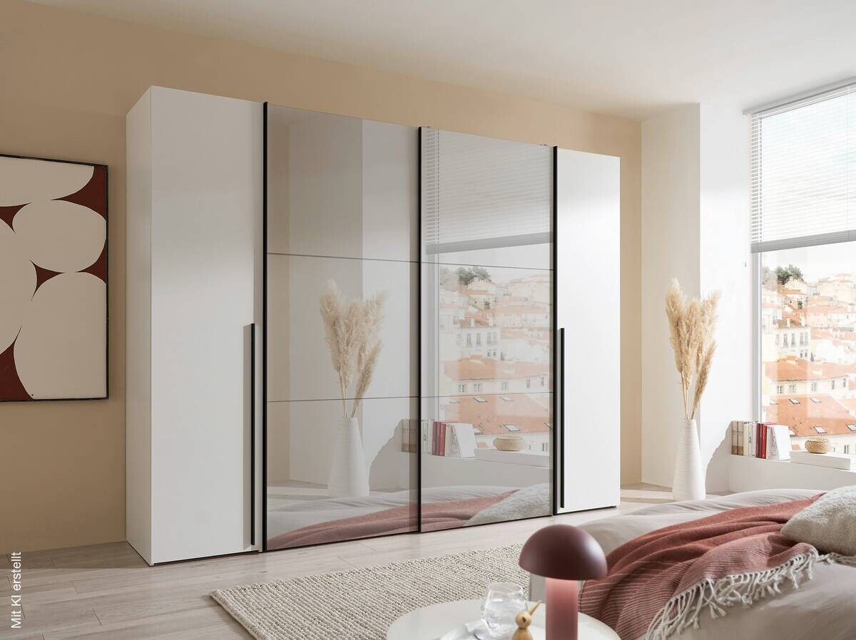 Schwebetürenschrank Maturs weiß B/H/T: ca. 267x205x57 cm