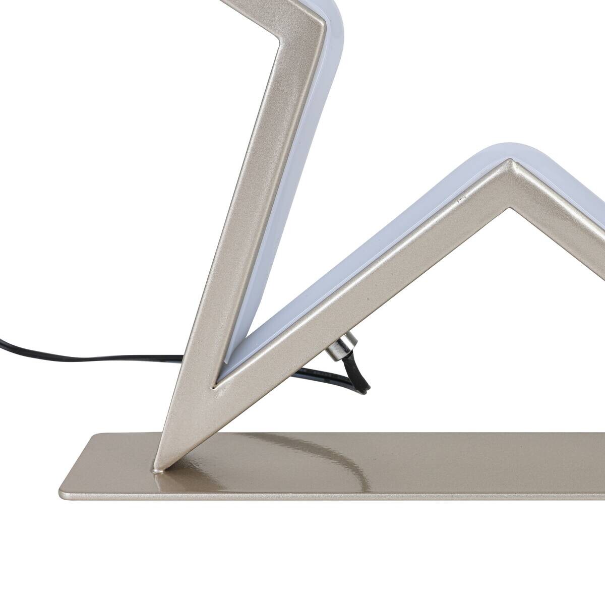 LED-Dekoleuchte Stella champagner Metall B/T/L: ca. 33x5x32 cm