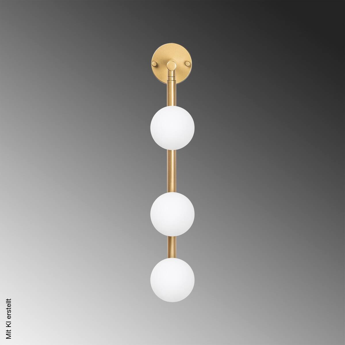 Opviq Wandleuchte gold Metall Glas B/H/L: ca. 24x59x10 cm G9 3 Brennstellen