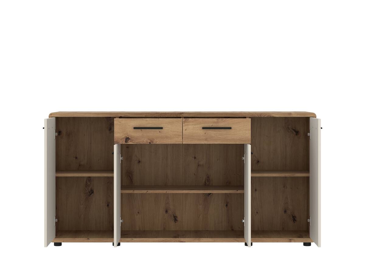 Kommode Fontana Plus Eiche Artisan Nachbildung Kaschmir B/H/T: ca. 174x87x40 cm